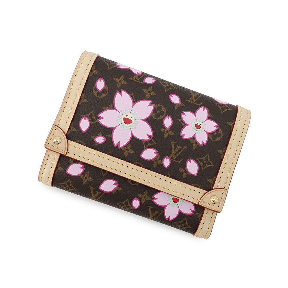 Louis Vuitton Tri Wallet Cherry Red Blossom Victorine Takashi Murakami